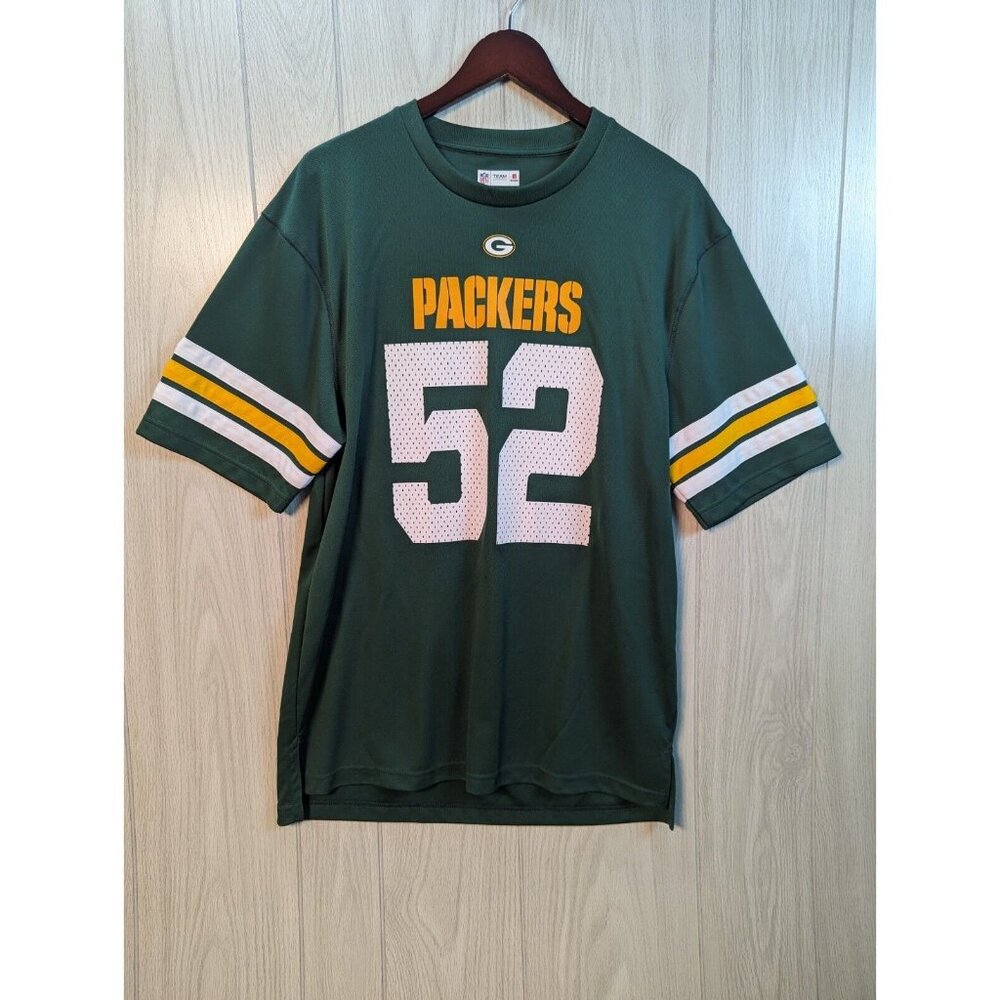 NFL Football Green Bay Packers Men's Large MATTHEWS #52 Green Shirt Short Sleeve
